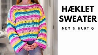 Jeg Hæklede en SWEATER til min Søster | XS - XL