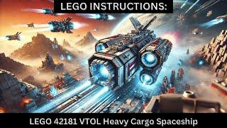 LEGO INSTRUCTIONS LEGO Technic 42181 VTOL Heavy Cargo Spaceship  For Sci-Fi Fans & Collectors!