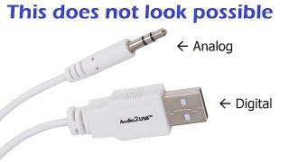 A cable that converts analog audio to digital? - ClearClick Audio2USB