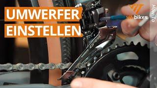 Shimano Umwerfer einstellen ‍ Schaltung am Fahrrad einstellen