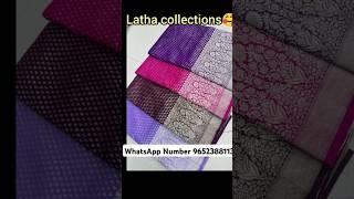 Beautiful Banaras Georget sarees available in latha collections phone number  9652388113