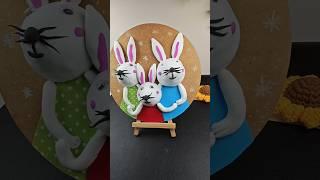 Bunny family craft #diy