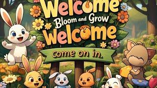 Welcome to the Flower Garden!  Kids' Sing-Along Rhyme & Fun Animation | Learn About Flowers