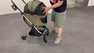 I got the coolest pet stroller ever! PAWZIDEA Pet Strollers 4in 1 Review！