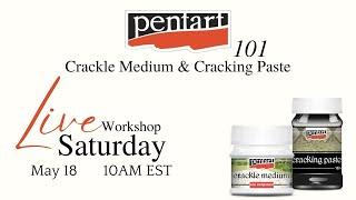 Pentart 101 - Episode 16 - Crackle Medium & Cracking Paste