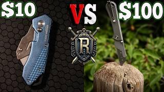 $10 vs $70 vs $90 vs $100 EDC Utility Blade Comparison