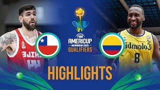 Chile  vs Colombia   | Highlights | FIBA AmeriCup 2025 Qualifiers