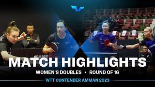 Sofia P./Bernadette S. vs Natalia B./Yuan W. | WD R16 | WTT Contender Amman 2023