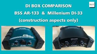 BSS AR-133 and Millenium DI-33 DI boxes compared (No Audio Tests!)