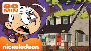 Loud House | Toda Vez que a Casa dos Loud é Destruída!  | Compilação de 60 minutos | Nickelodeon