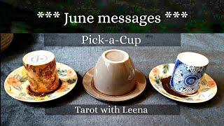 Coffee cup reading : June predictions | Pick-a-Cup | Tarot with Leena