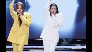 王霏霏 Wang Feifei and Meng Jia 孟佳 dancing Hush by Miss A 미쓰에이 on Day Day Up 天天向上 #shorts