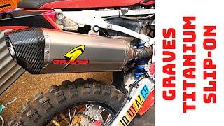 Graves Motorsports Titanium Slip-On Muffler for the CRF450RL Exhaust