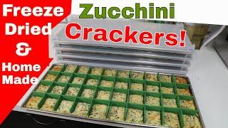 Freeze Dried Zucchini Crackers......Yum! Homemade w/ Recipe