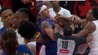 Scottie Barnes FIGHTS Russell Westbrook & Aaron Gordan! neck to neck! FULL FIGHT!