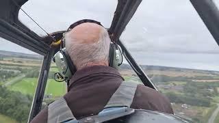 Eshott airfield flypast and climb out.