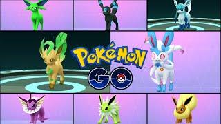 ALL SHINY EEVEE EVOLUTIONS in Pokemon Go - ALL SHINY EEVEELUTIONS