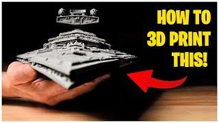 GIANT Star Wars Imperial Star Destroyer 3D Printed