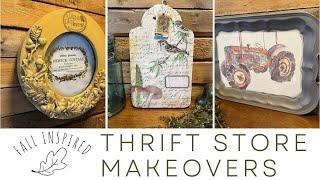 Fall inspired Thrift Store Makeovers