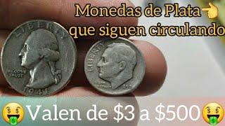 Monedas de Plata que debes conocer  Moneda de 10 y 25 centavos de Estados Unidos VALIOSAS con ERROR