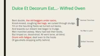 The Recap: Dulce Et Decorum Est…- Wilfred Owen