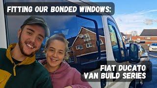 Fitting WINDOWS to the VAN! DIY Van Conversion | UK