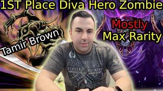 Yu-Gi-Oh! Edison Local 3x 1ST Place  Diva Hero Zombie Deck Profile  (Tamir Brown)  Mostly Max Rarity