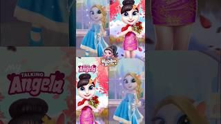 Elsa dress up #habibasb #habiba #talkingangela2 #viralshorts #elsa #nakiyo