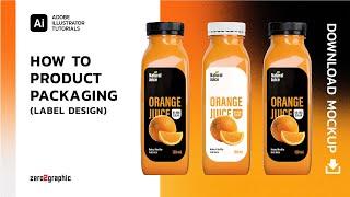 Packaging Design Tutorial (Label Design) in Adobe Illustrator | Full Process