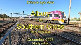 Drivers eye view, Albury to Southern Cross, Dec 2023