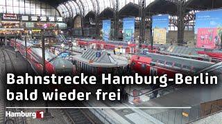 Bahnstrecke Hamburg–Berlin bald wieder frei: Nächste Sperrung steht aber schon an