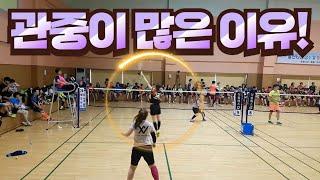 The reason why many people watch Korean badminton amateur women's doubles match!