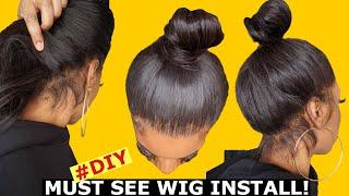 HOW TO SECURE THE BACK OF A 360 WIG YOURSELF! NO GLUE! WISPY BABY HAIR+ MUST HAVE ITEMS⎮MYFIRSTWIG