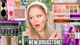 NEW DRUGSTORE MAKEUP TESTED  FULL FACE FIRST IMPRESSIONS *so good* | KELLY STRACK