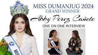 Miss Dumanjug 2024 Grand Winner - Abby Perez Cañete INTERVIEW