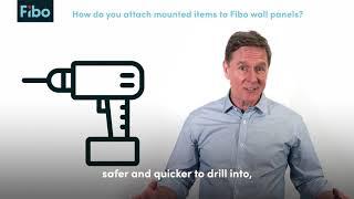 How do you attach mounted items to Fibo wall panels US