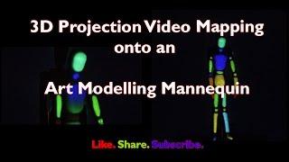 3D Video Projection Mapping - Art Mannequin