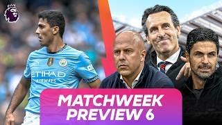 Can Man City's rivals capitalise on Rodri's absence | Matchweek 6 Preview