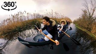 Canoe trip on the thermal stream in Hévíz | 360° video