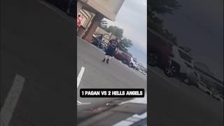 Hells Angels vs Pagans Brawl Caught on Camera!