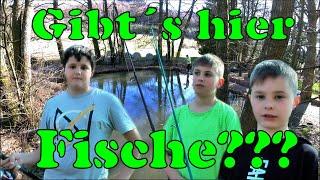 Ein Teich im Wald - Gibt´s hier Fische??? |Naturabenteuer, Kinder angeln