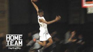 Olympic High Jumper Dunks From Behind The Freethrow Line! Shelby McEwen at Jordan Brand Dunk Contest