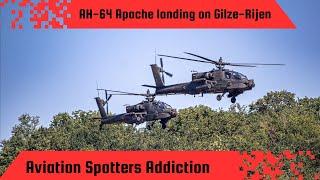 #ah64apache Dutch #airforce Landing , afternoon wave 23-09-2022 Gilze-Rijen #airbase