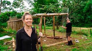 BUILDING WITH BAMBOO! OUR ISLAND LIFE