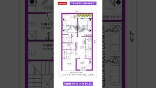 22x40 south facing house plan #houzy #housedesign #homedesign #houseplanning #southfacinghouse #2bhk