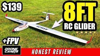 8FT RC GLIDER! - Volantex ASW28 V2 - Full Review, Flights, and FPV Setup