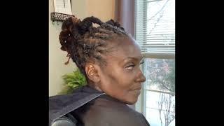 How to create a Loc Style Barrel Updo without pins