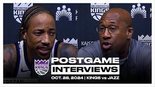 DeMar DeRozan & Coach Brown | Postgame Interviews 10.29.24