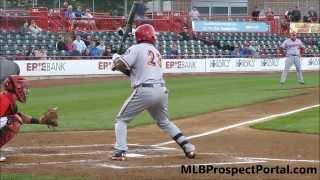 Brian Goodwin - Double-A Harrisburg Senators - two base hits