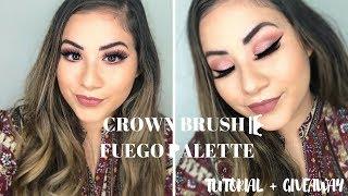 CROWN BRUSH FUEGO EYESHADOW PALETTE TUTORIAL + MINI GIVEAWAY (CLOSED)